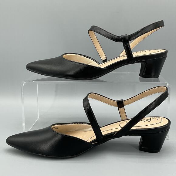 NEW Lifestride Minimalist Women’s Slingback Pumps Black Size 6M - Picture 2 of 10